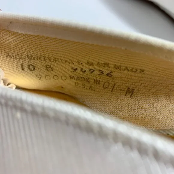 Port Of Naples Womens Ivory Slip-On Embroidered Mules Made In Italy Size 10B - Picture 7 of 9